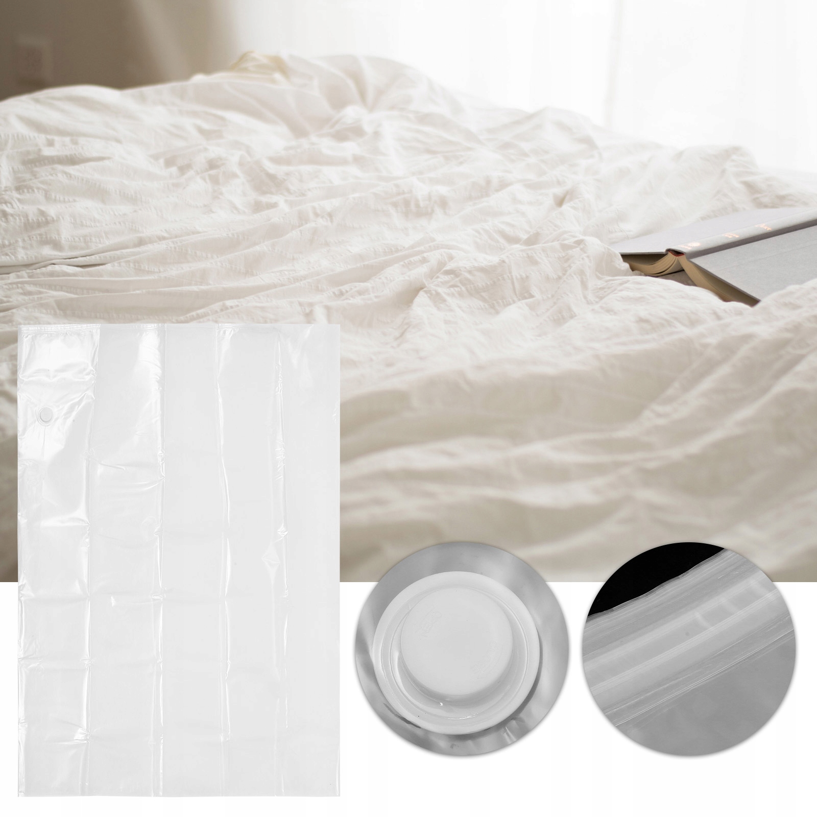 TORBA PRÓŻNIOWA NA MATERAC DO KOMPRESJI RUCHOMEJ USZCZELKI Marka bez marki