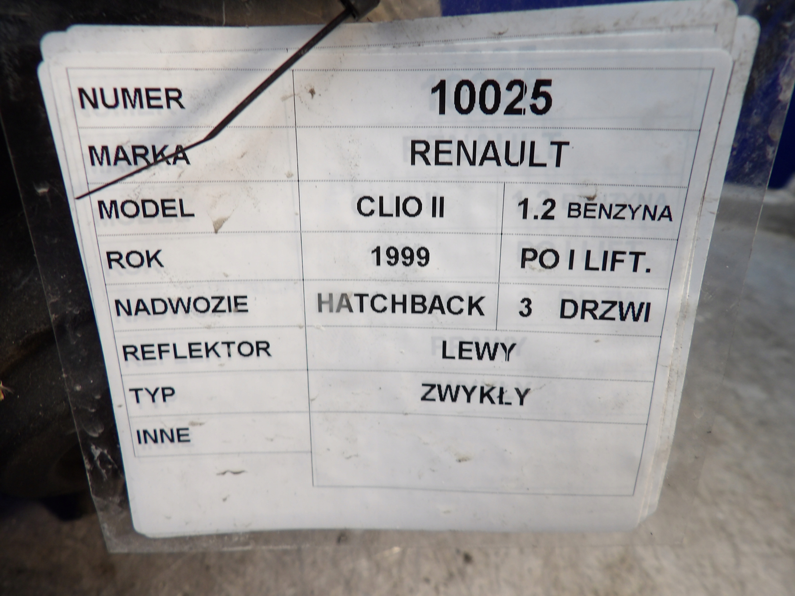 Renault Clio II light front left