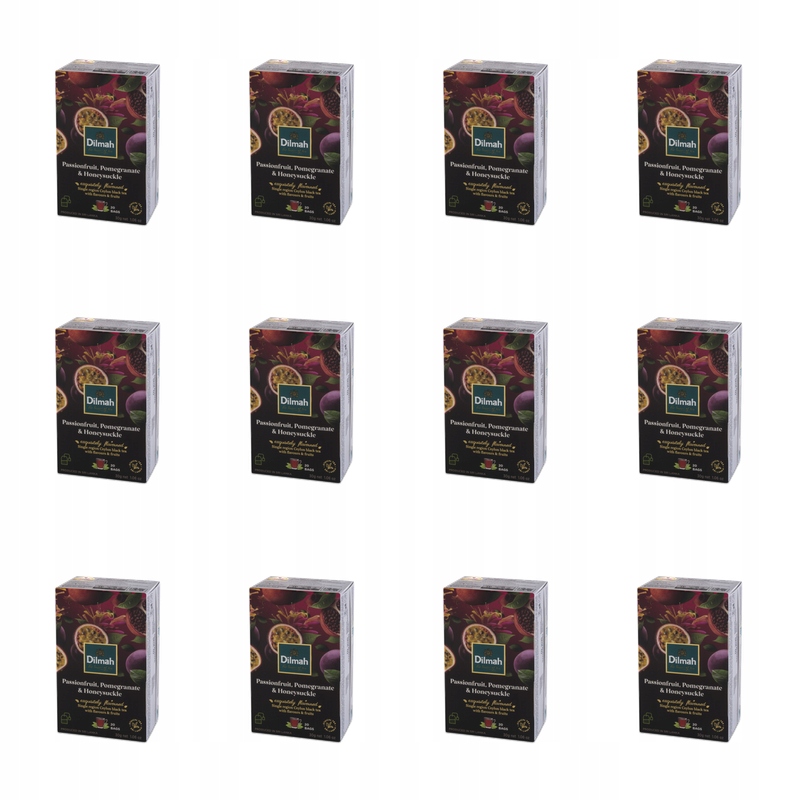 Čaj černý Dilmah Marakuja Granát Zimolez 20x1,5g X12