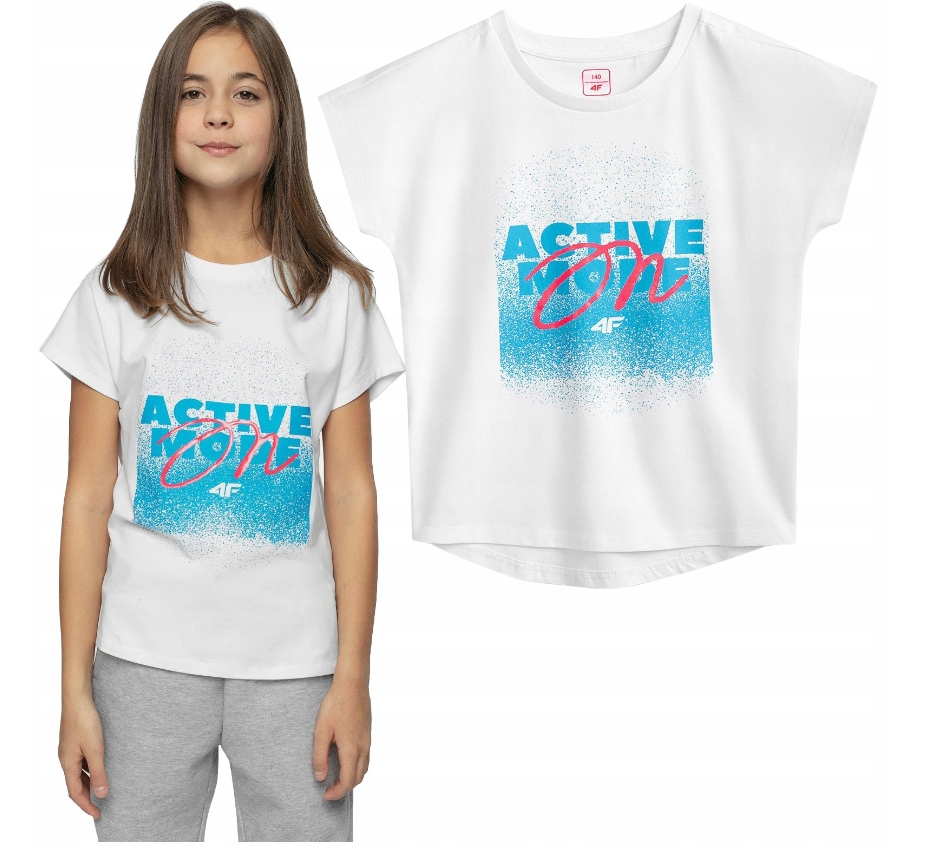 

4F T-shirt Koszulka Dziewczęca JTSD006B > 164