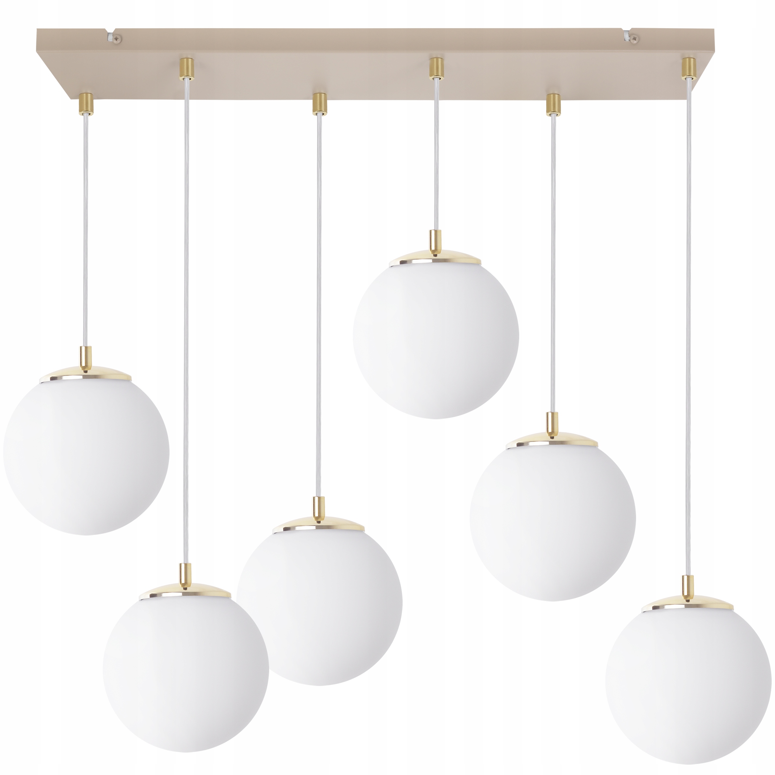 Závesná Stropná Lampa Luster Glamour Kašmírová Lišta Gule Do Obývačky