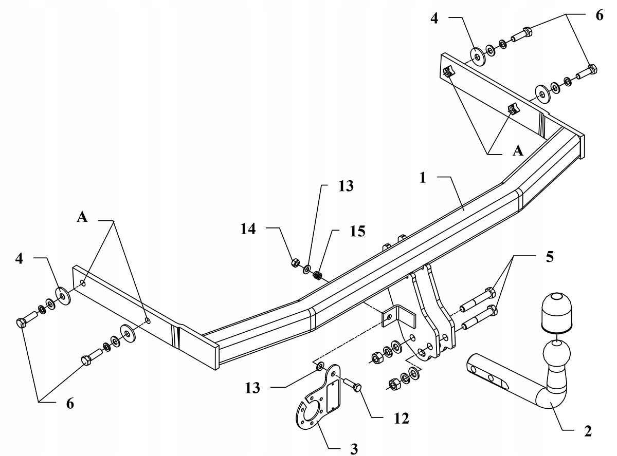 Hak holowniczy SEAT CORDOBA 2003- Producent Auto-hak