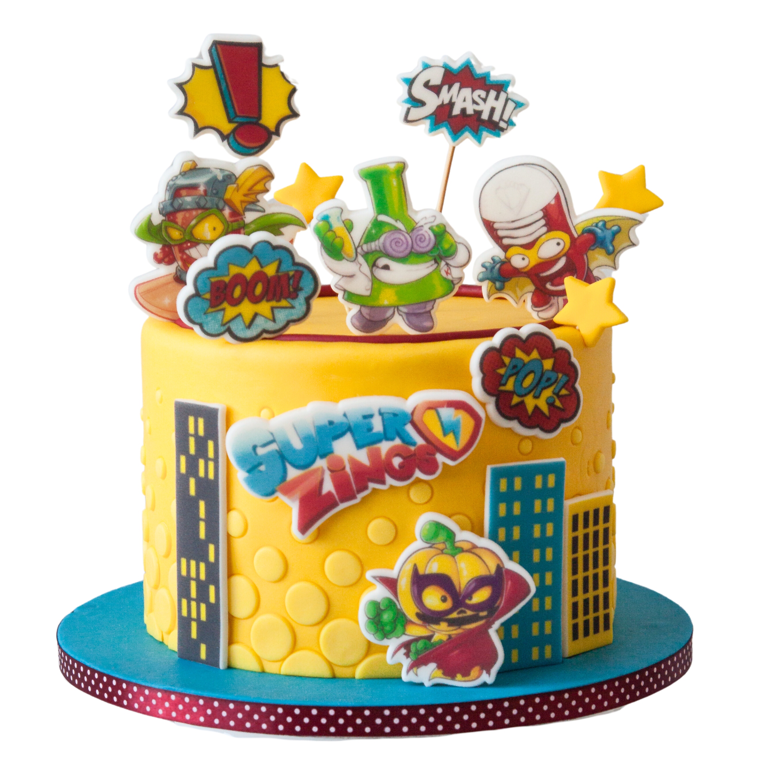 Levně Sada na zdobení dortu Superzings 2D 15 el figurky na dort