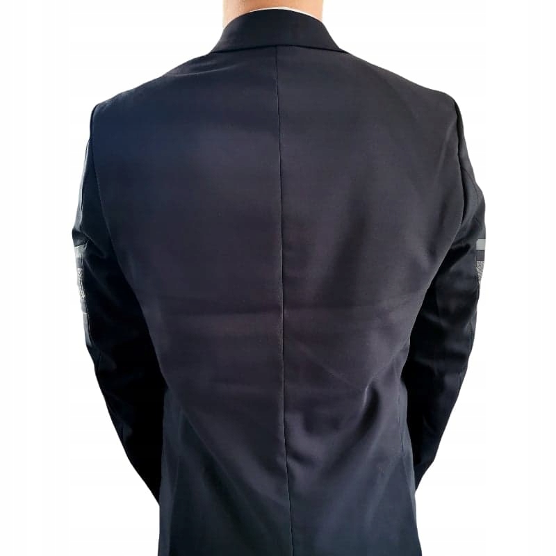 MONDO Premium Marynarka męska granatowa elegancki klasyk Exclusive M Rozmiar M