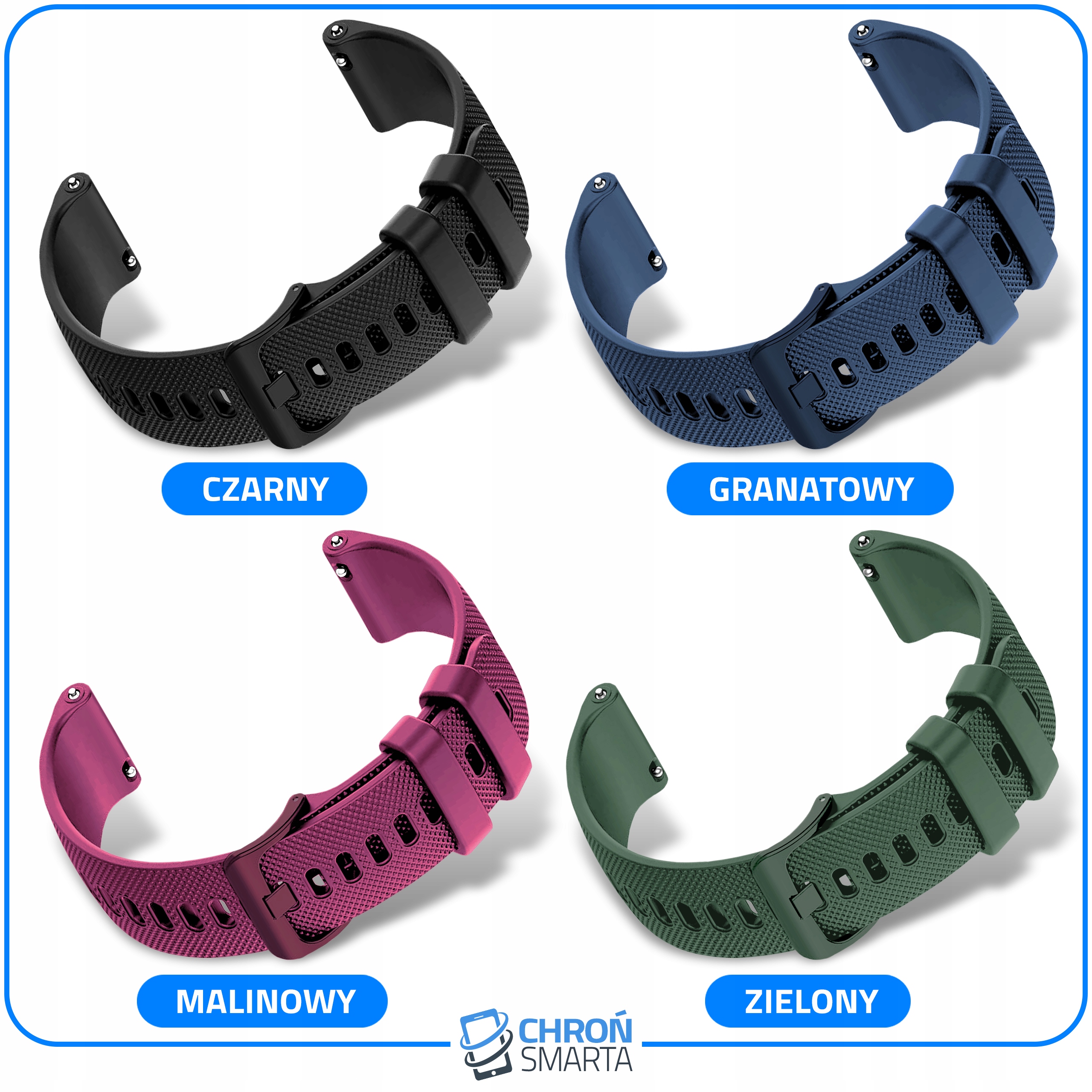 PASEK DO XIAOMI AMAZFIT GTS 2 2e 3 4 MINI BIP 3 U PRO LITE 3 PRO S GTR 42MM Producent ChronSmarta