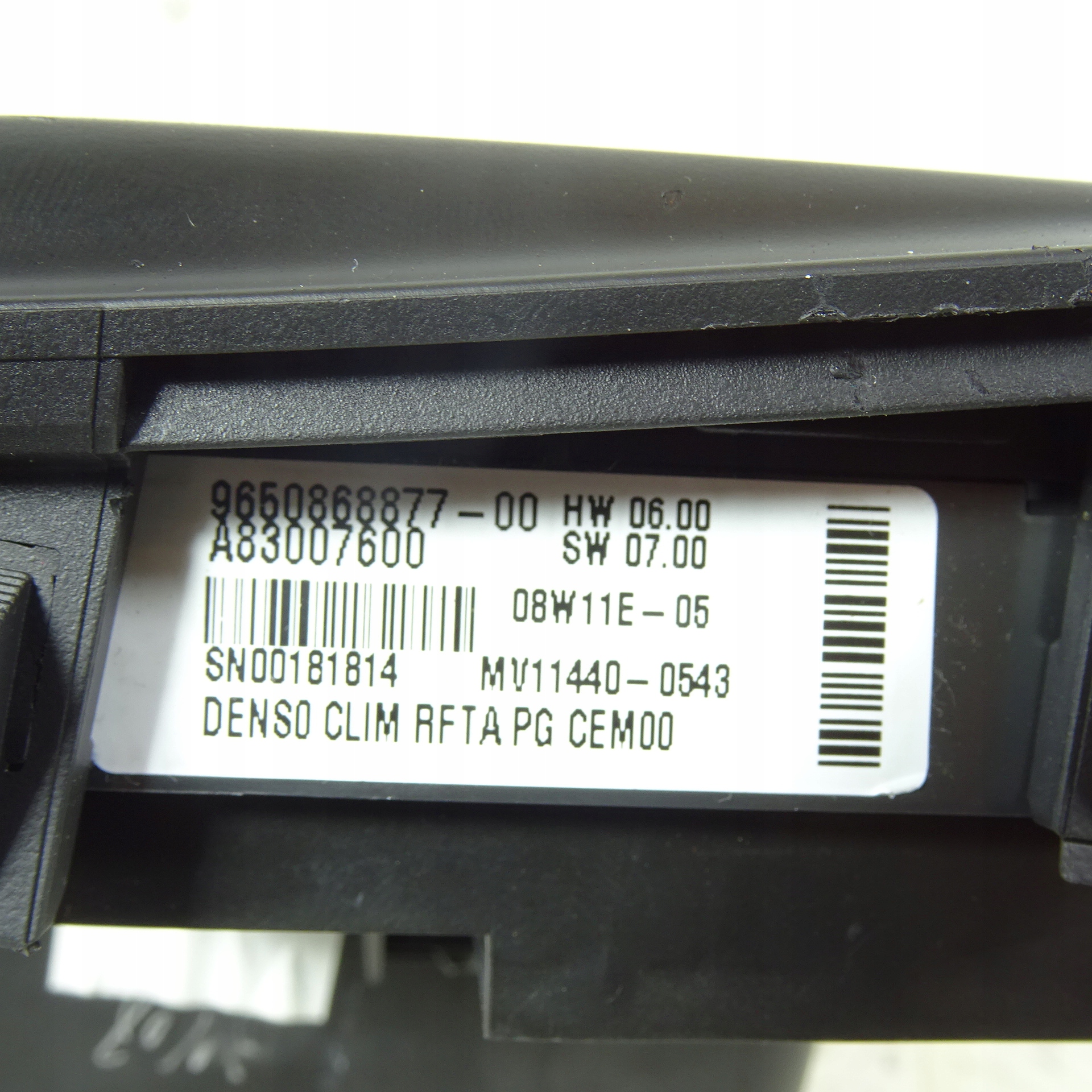 CITROEN C4 PICASSO PANEL air conditioning devices front right