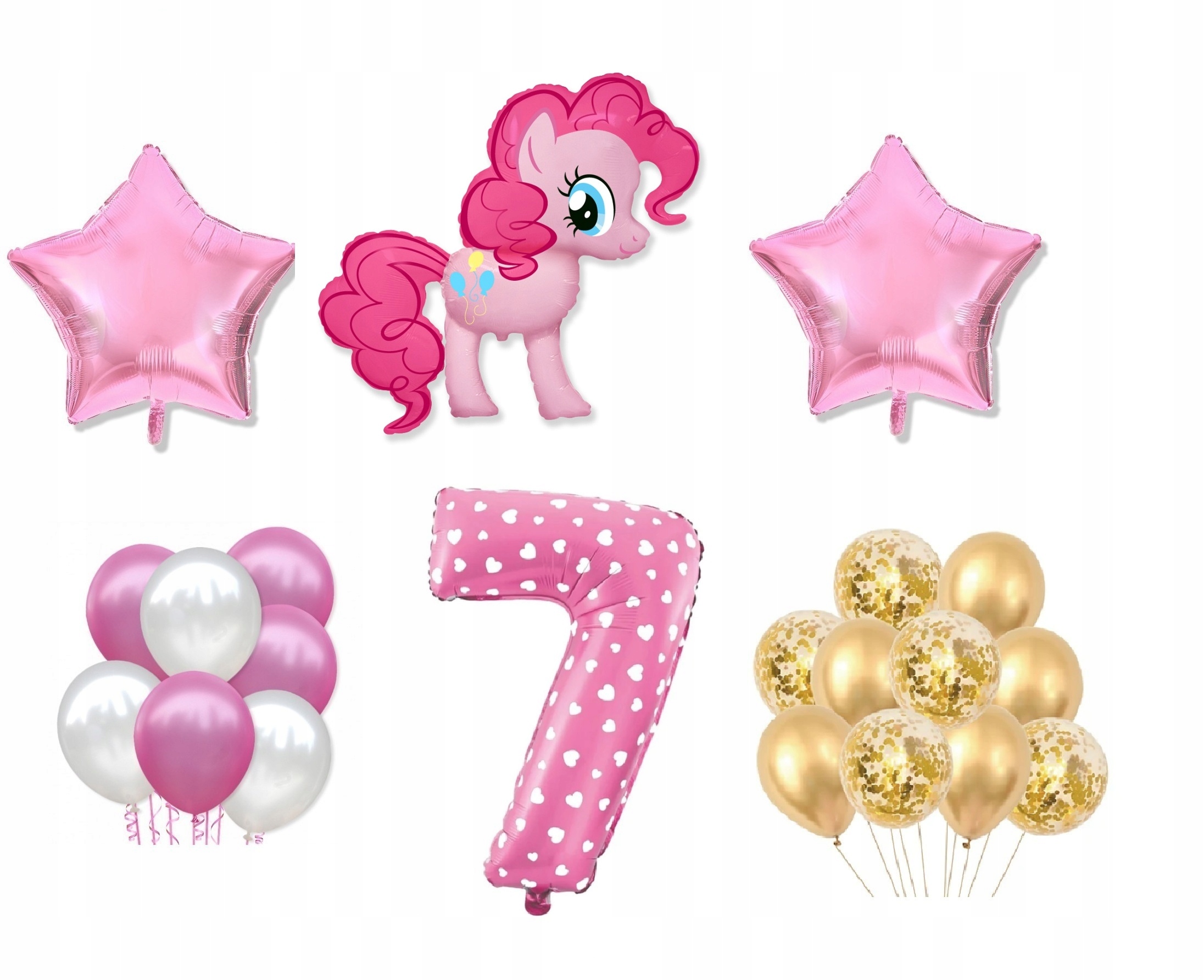

Mini Zestaw My Little Pony 7 Urodziny Balony Kucyk