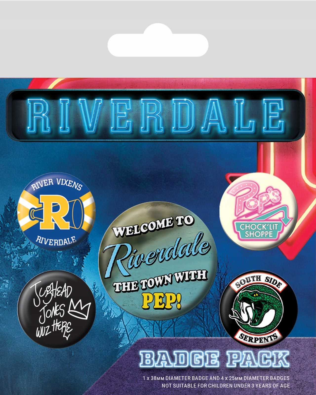 

Riverdale Icons Zestaw przypinek 5 sztuk na plecak