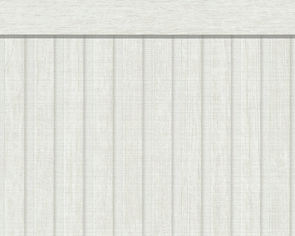 TAPETA BEZ PASOWANIA PANEL BIAŁE LAMELE LAMPERIA WYSOKOŚĆ 106CM DŁUGOŚĆ 5M