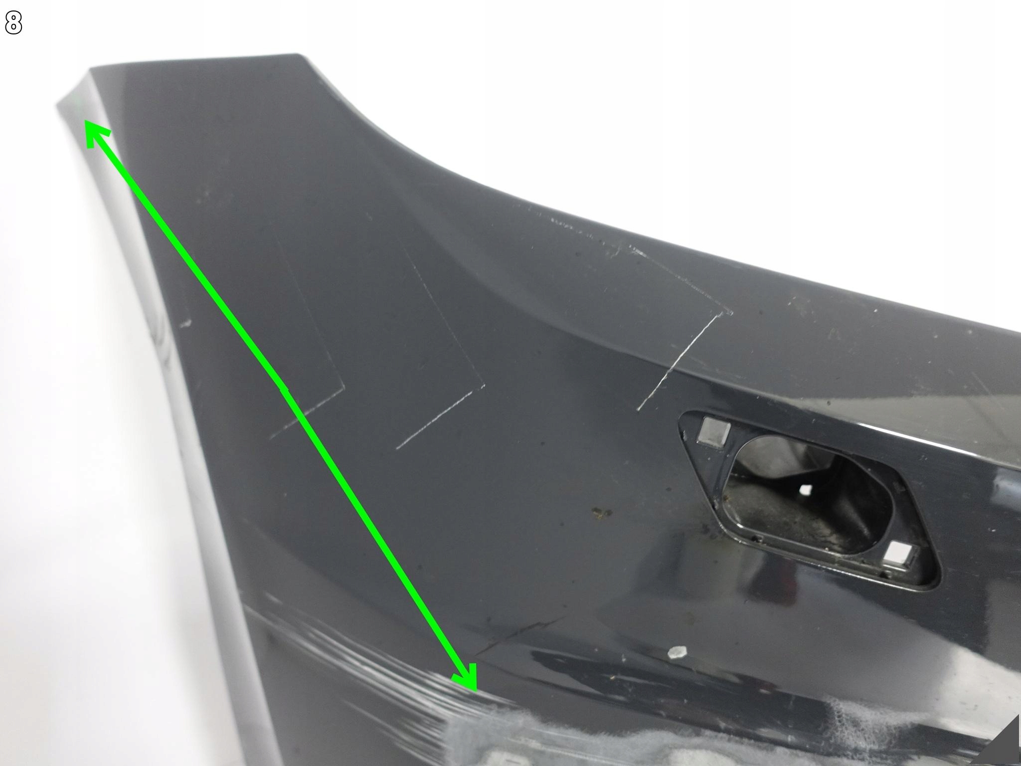 VW TOURAN II 5TA 15- bumper BUMPER + spoiler front (4xPDC/washers)