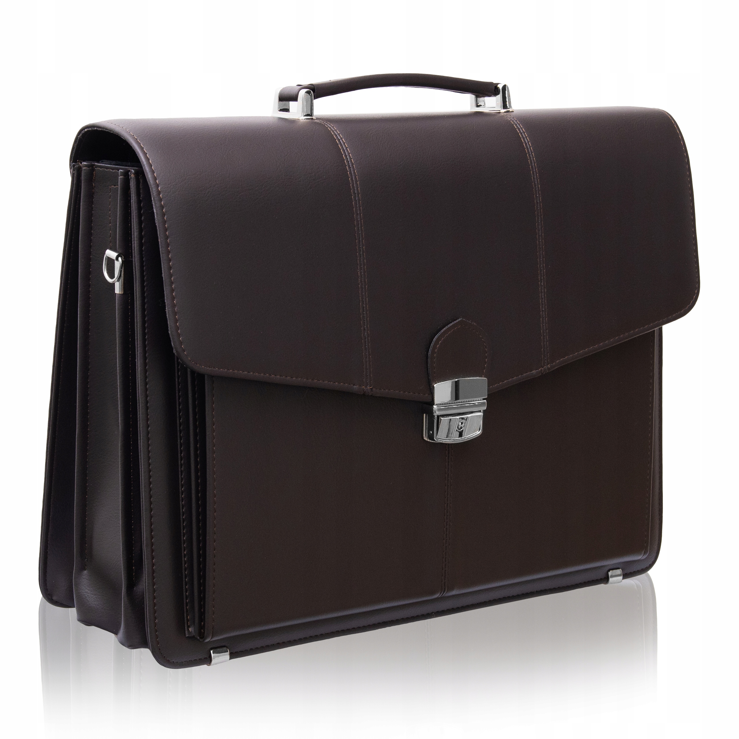 

Teczka Aktówka męska pojemna T17 czekolada