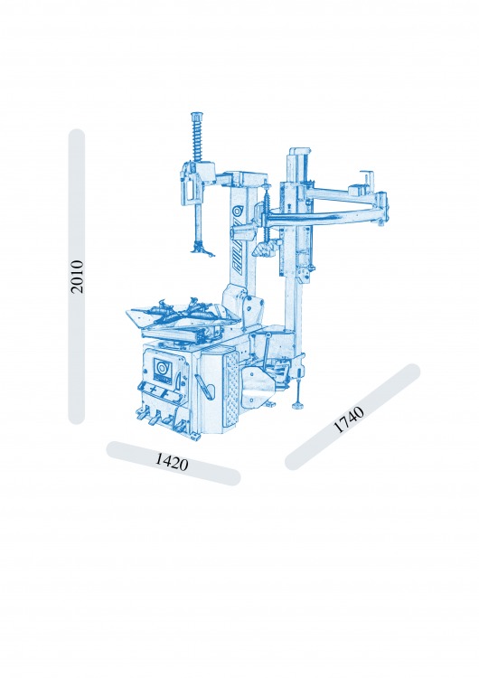 Montazownica opon wloska Giuliano S 225 EVO ramie Producent code S 225 EVO