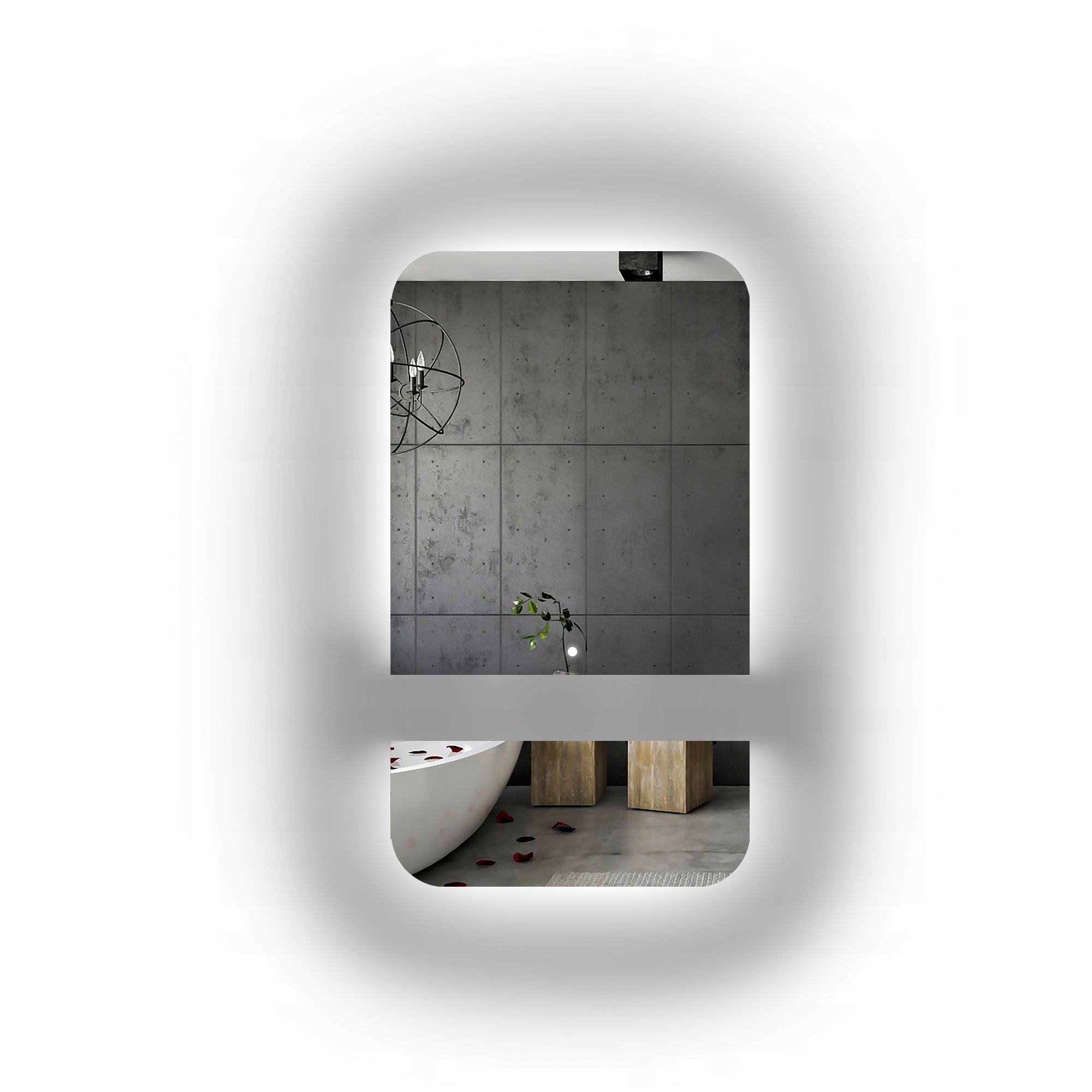 Zrcadlo Ve Dvou Částech s Led podsvícením 60x150