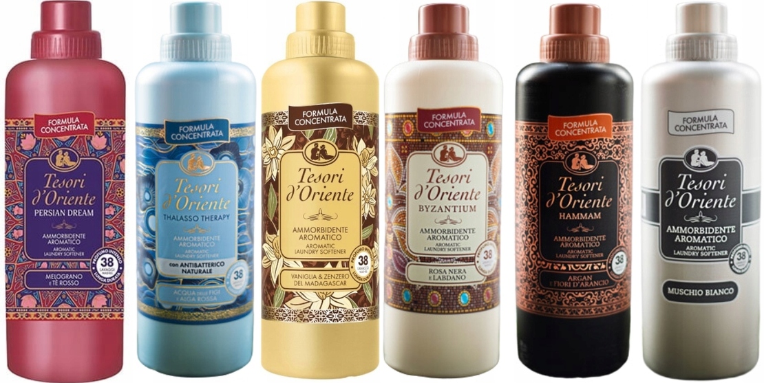 Levně Tesori d'Oriente Sada 6 italských oplachovacích přípravků 760 ml Ptvbhm