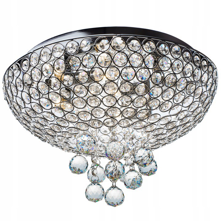 

Lampa Sufitowa Glamour Kryształowa Plafon Kryształ