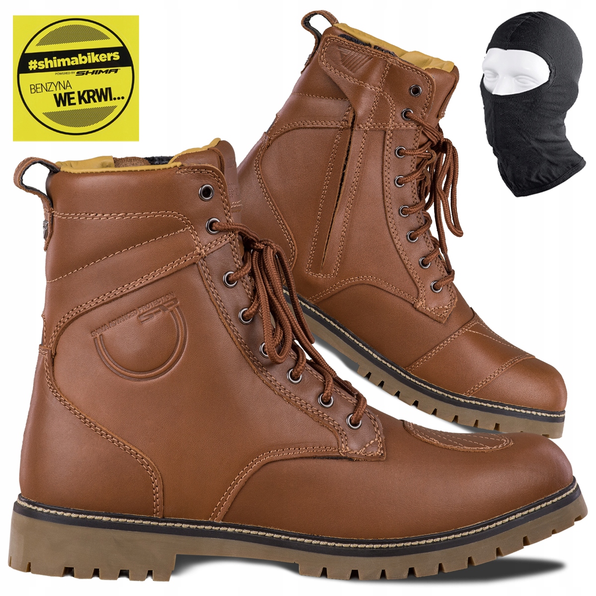 Motocyklové Topánky Shima Thomson Brown Pánske Kožené Štýlové Darčeky