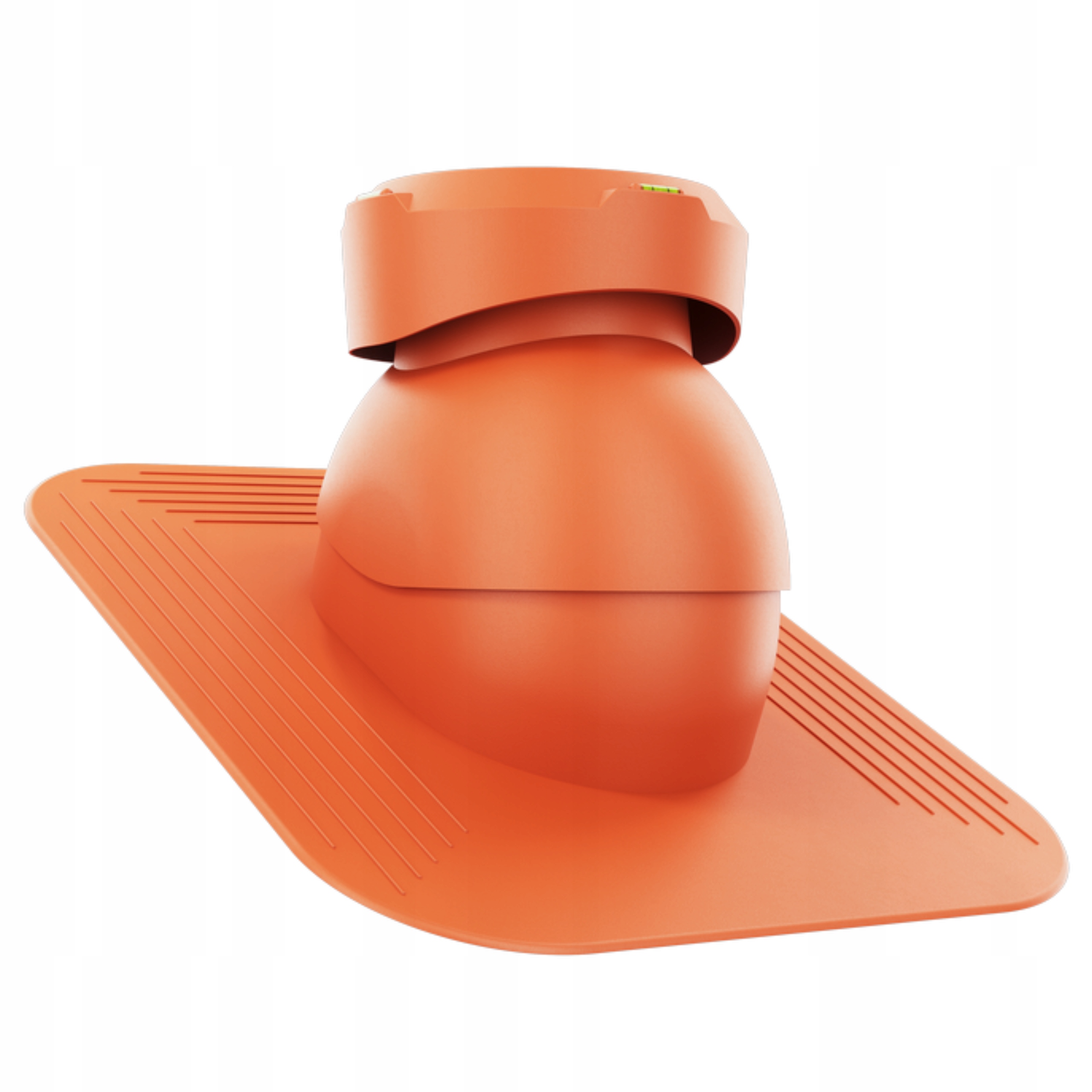 Kanalizační krbový ventilátor fi110 Pod Asfaltový Šindel/pape cihlový Ral 8004