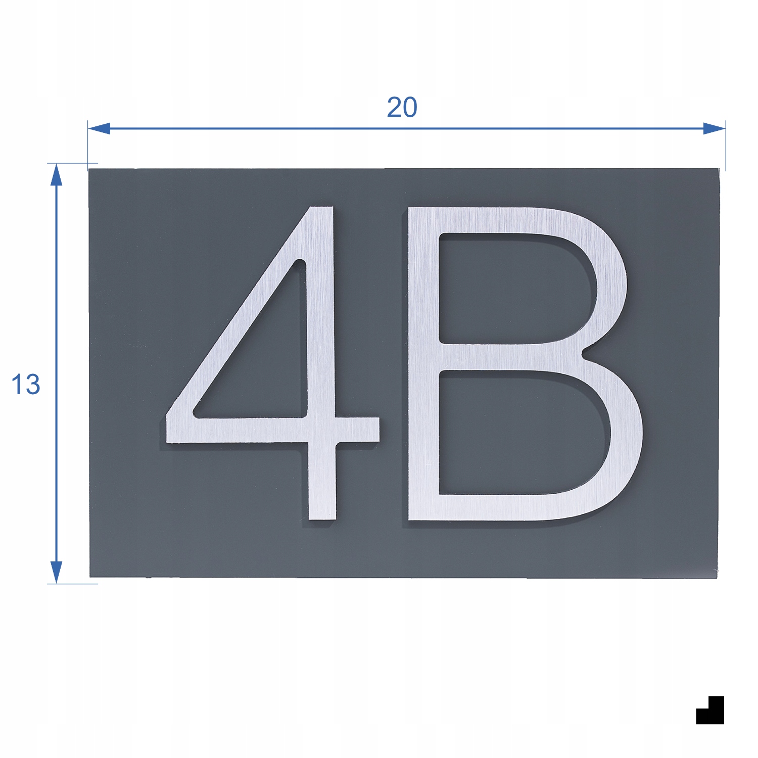 WYPUKŁY NUMER NA DOM | TABLICZKA ADRESOWA Z NUMEREM DOMU / MIESZKANIA Kod producenta TABLICA ADRES NUMER ANTRACYT SREBRNY