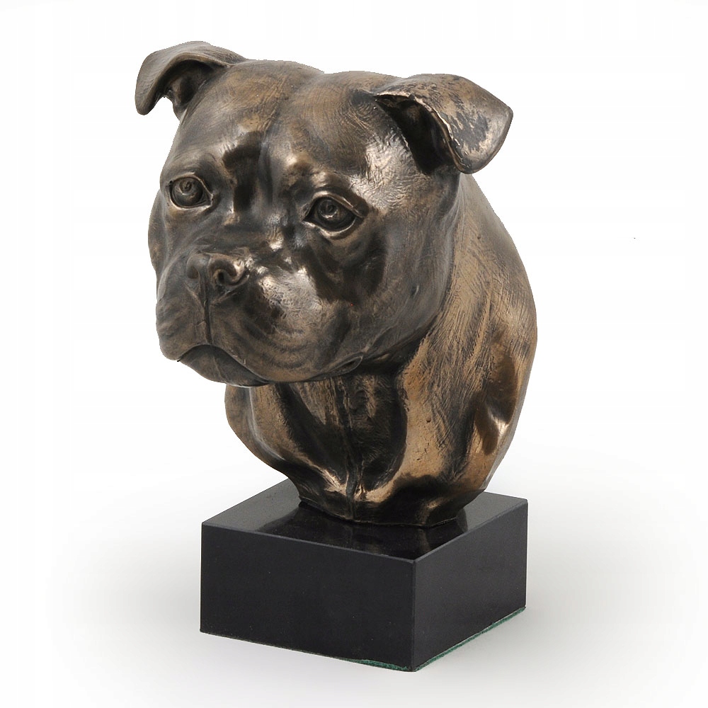 Staffordshire Bull Terrier figúrka psa, soška, socha, socha, trofej