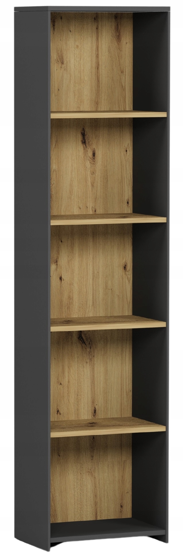 КНИЖНЫЙ ШКАФ 40 СМ ПОЛКА КНИЖНЫЙ ШКАФ B-40 АНТРАЦИТ МИКС ARTISAN