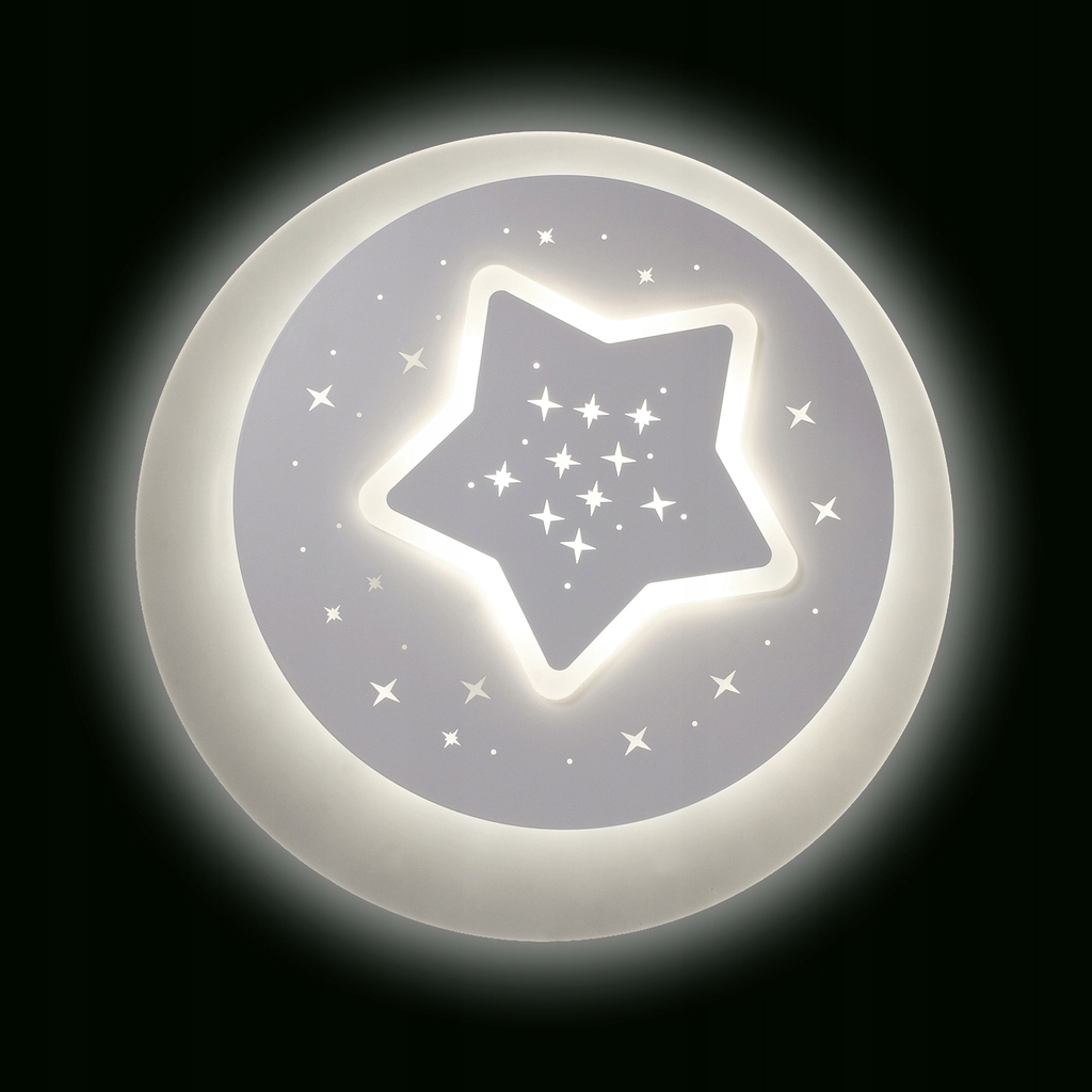 Stropní Svítidlo hvězdička z nebes s proměnlivou barvou světla, lampa do dětské ložnice