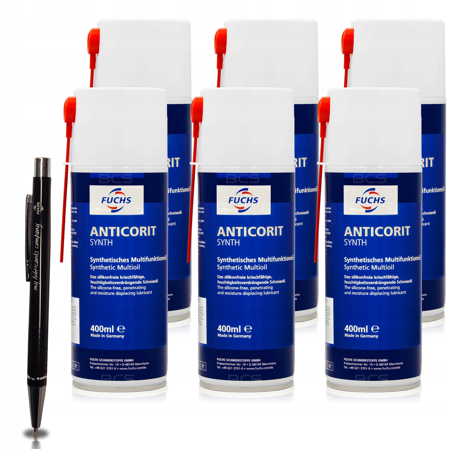 6 x FUCHS ANTICORIT SYNTH SPRAY PREPARAT WIELOFUNKCYJNY 400ml DYSTRYBUTOR