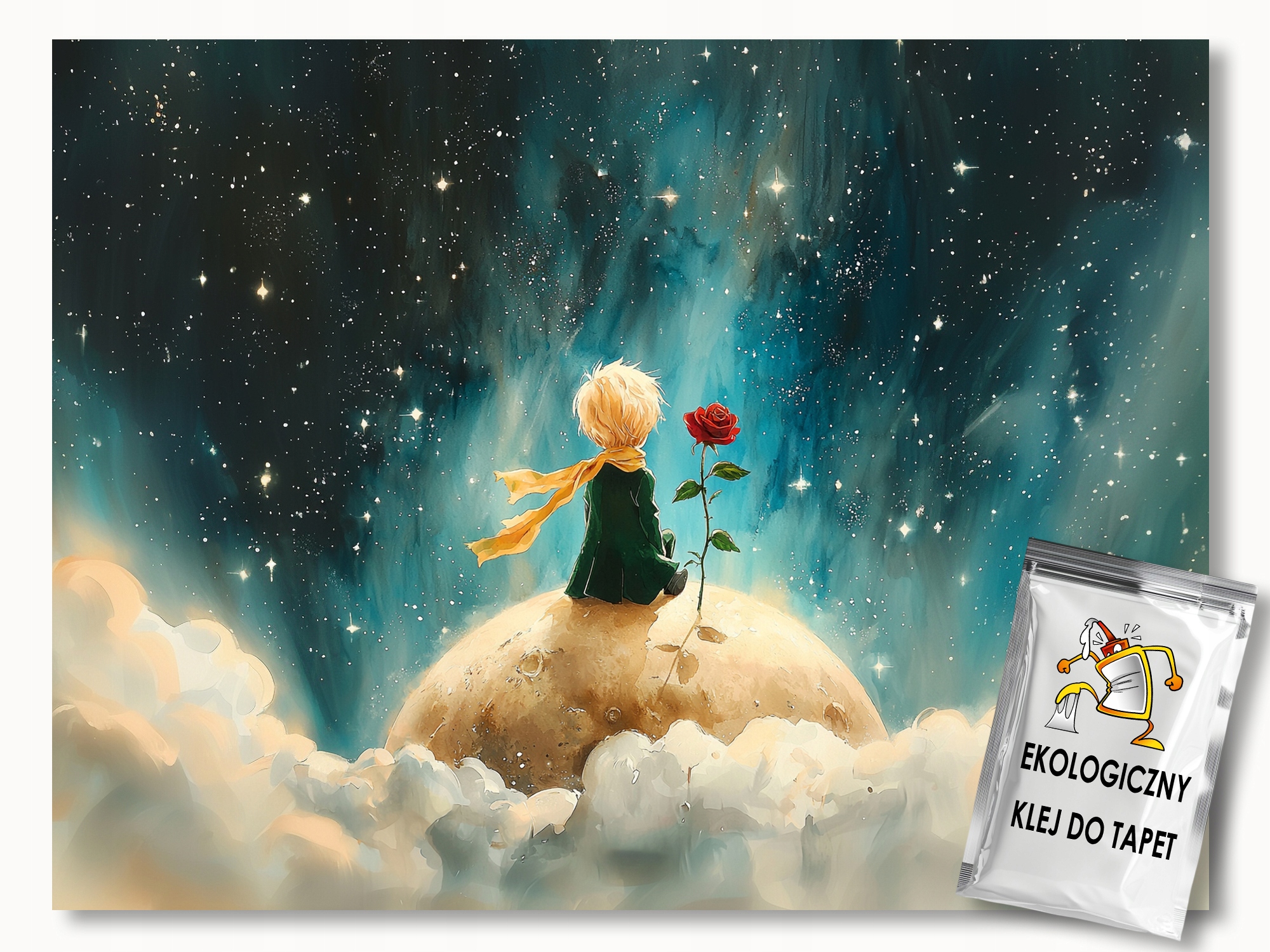 Fototapeta Flizelina Pohádka Malý Princ Vesmír Planeta Růže 150x105 155g