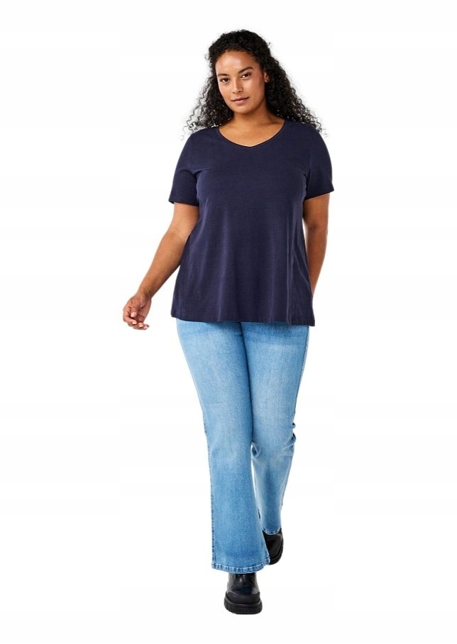 Zizzi Klasické Modré Džíny Bootcut 664C N82 44