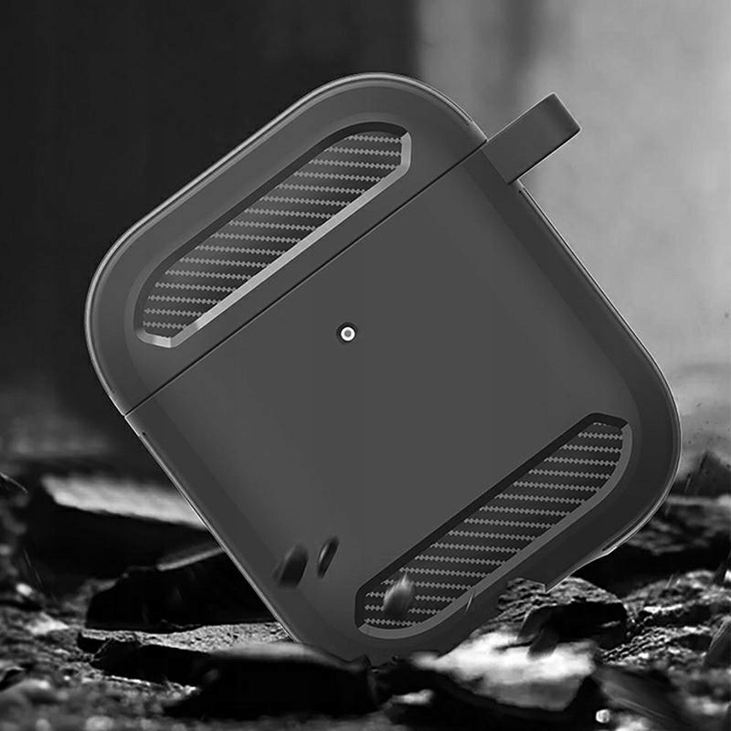 AIRPODS 1 I 2 ETUI SILIKONOWE CZARNY CASE FOR AIRPODS ELEGANCKI Marka Inna