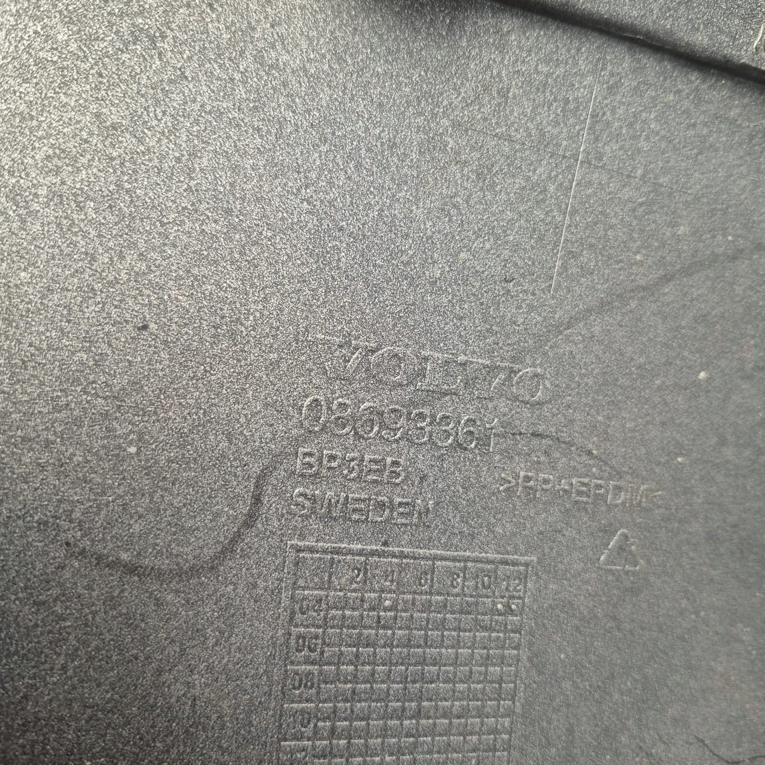 VOLVO V70 LIFT bumper rear part