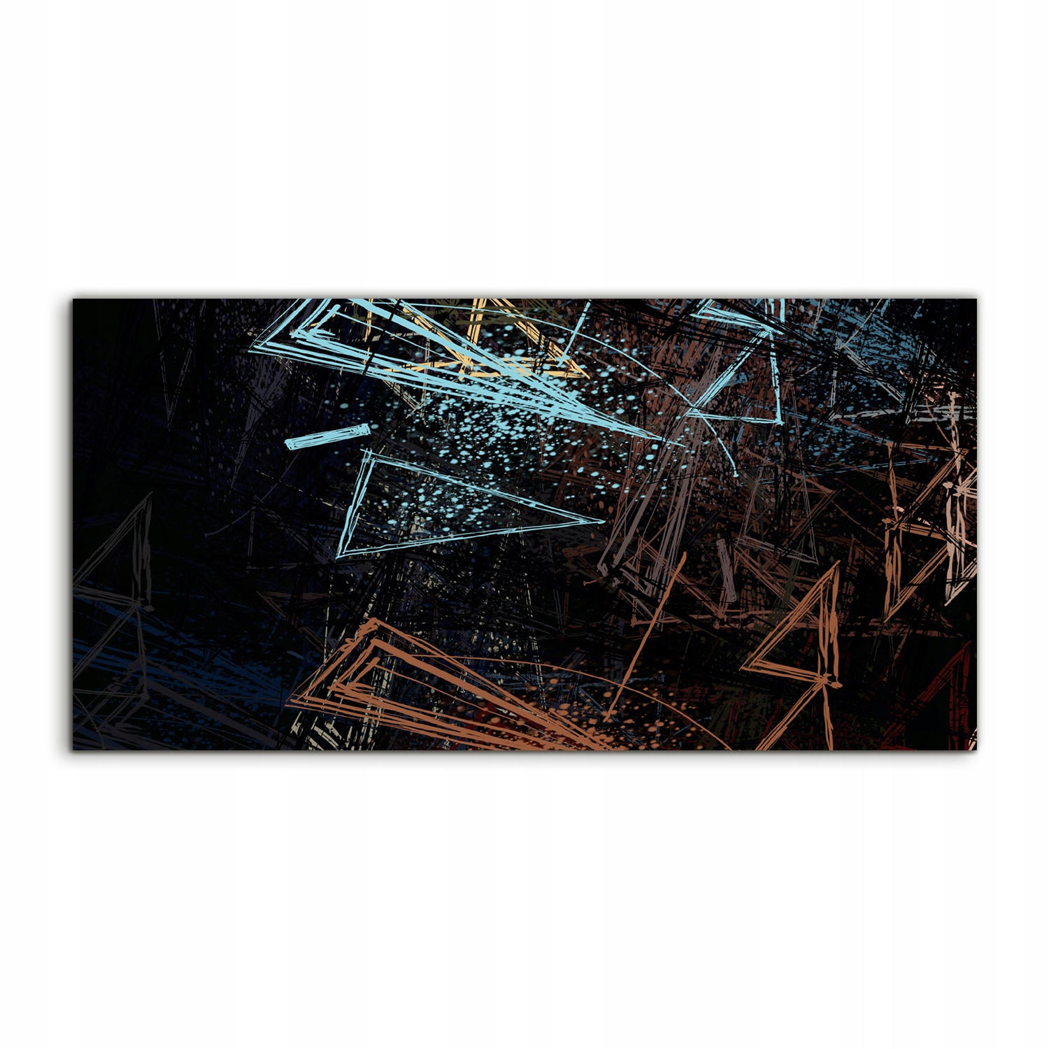 

Fotoobraz 100x50 z nadrukiem Abstrakcja Trójkąty