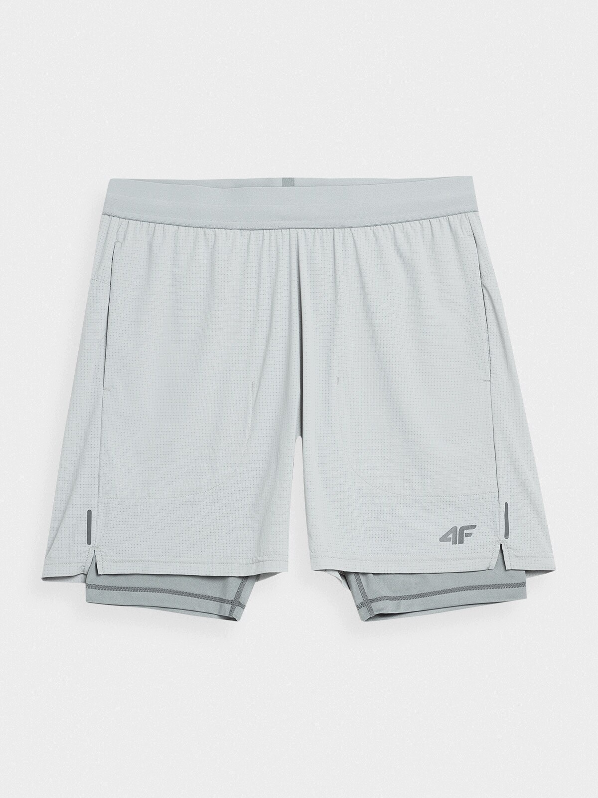 4F Spodenki klasyczne Do Biegania Szybkoschnące Szare 4FSS22TFSHM120 R. XXL