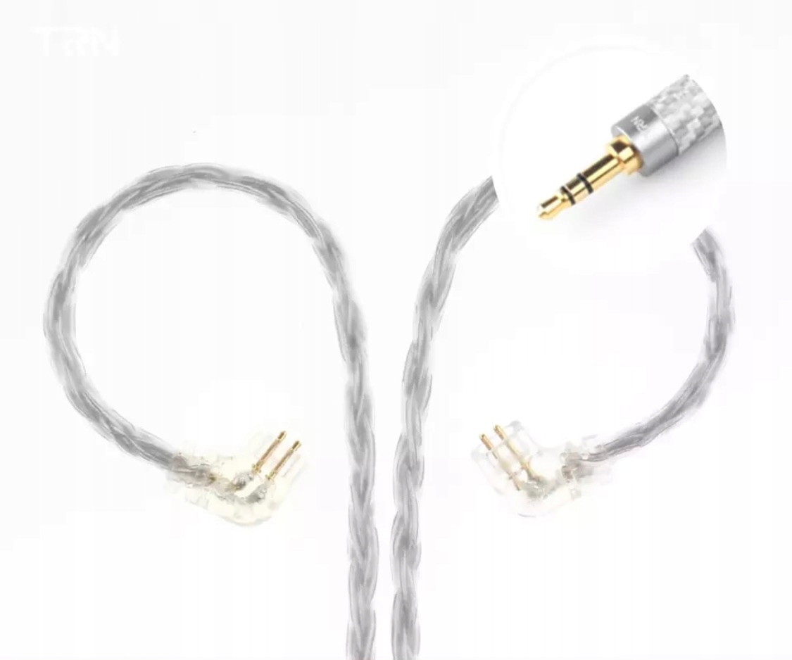 Kabel C-pin 3,5mm 16 żył OCC Silver KZ ZS10 ZSN