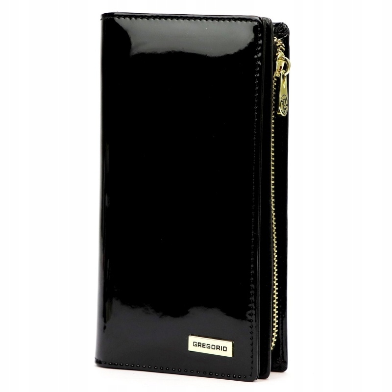 Gregorio LS-124 Black dámská kožená peněženka černá Rfid jako dárek Kůže