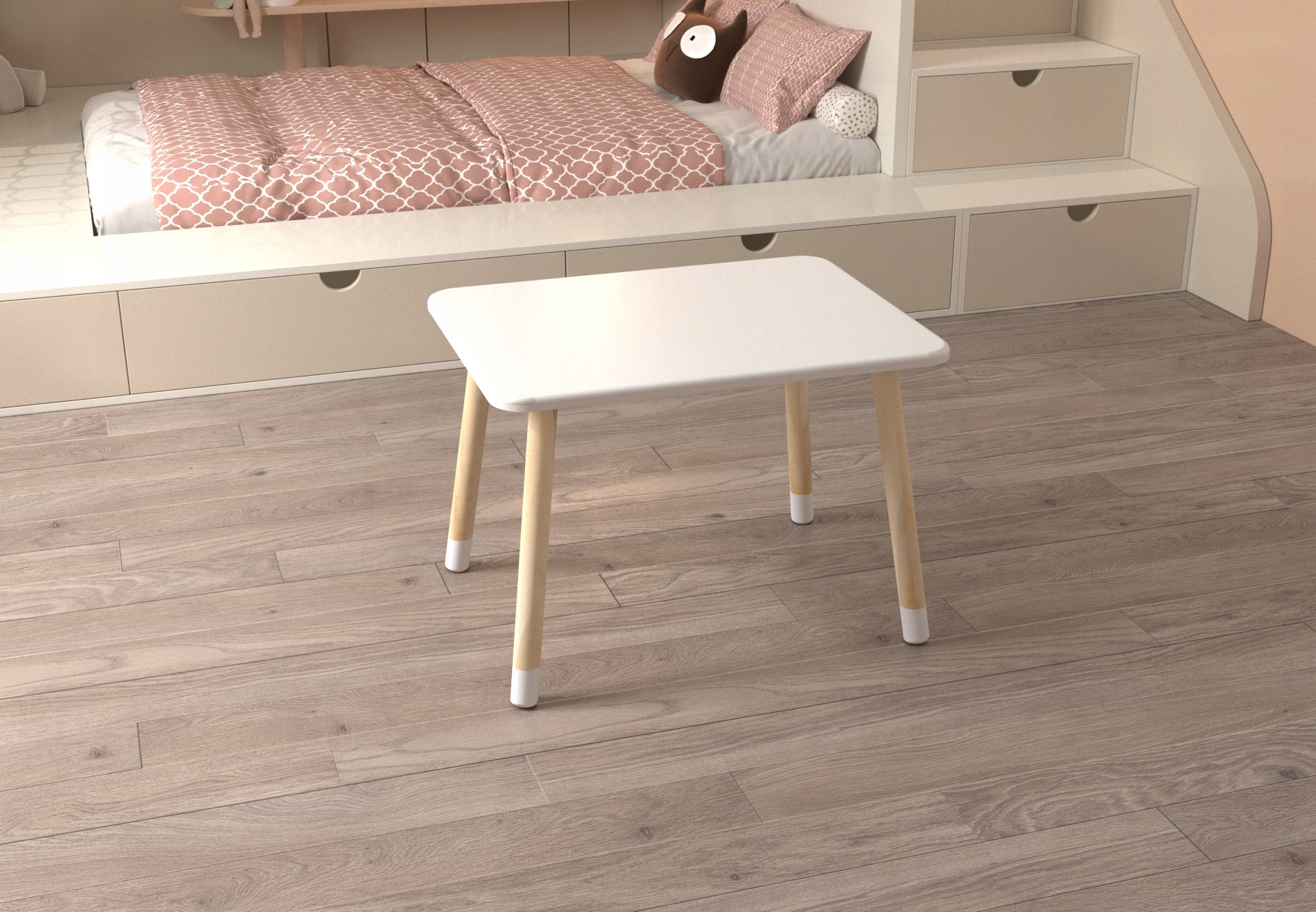 Zestaw Mebli Króliczyca, stół z dwoma krzesłami Kod producenta 200