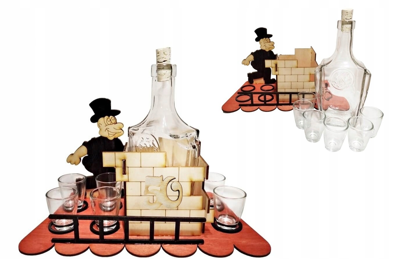 

Kieliszki karafka Kominiarz 50 Urodziny