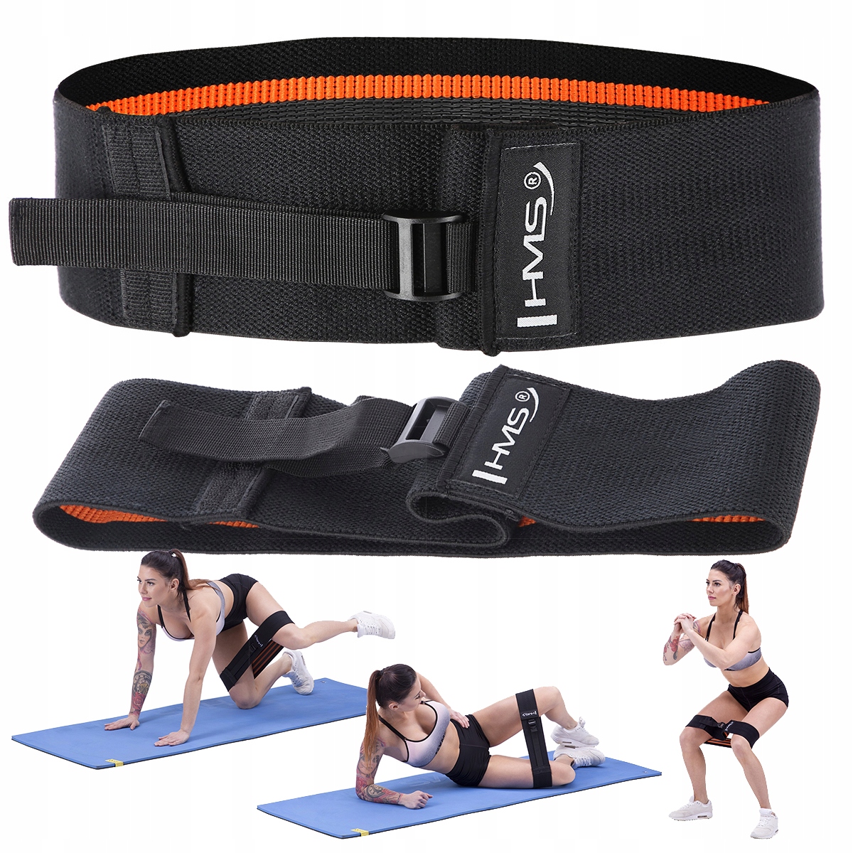 TRWAŁA WYTRZYMAŁA SOLIDNA HIP BAND REGULOWANA GUMA DO ĆWICZEŃ 18,1-22,7kg Stan opakowania oryginalne