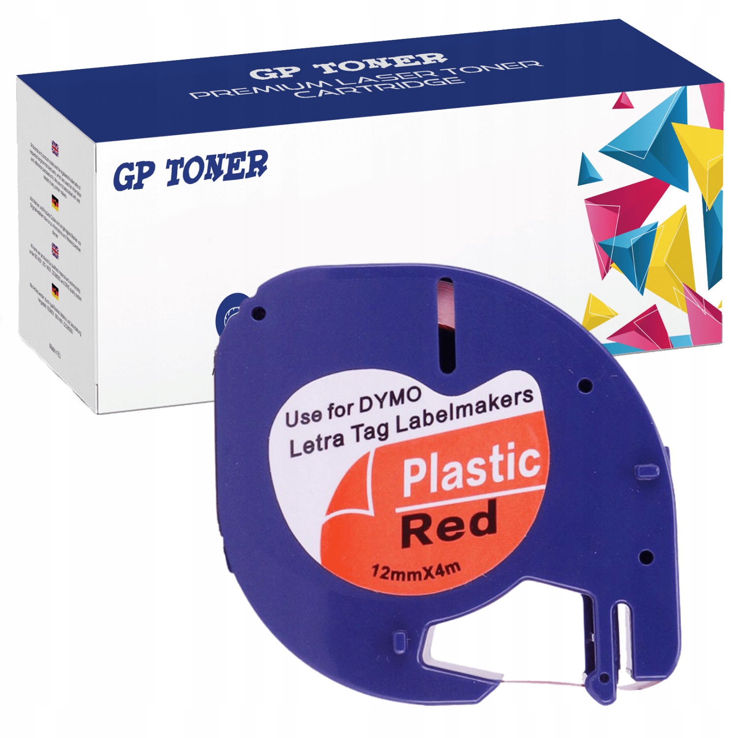 

Taśma do Dymo LetraTag 12mmx4m Czerwona 59424