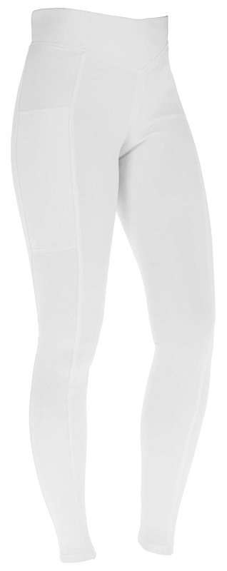 Legginsy damskie Covalliero ClassicStar Full Grip white r. 38/40
