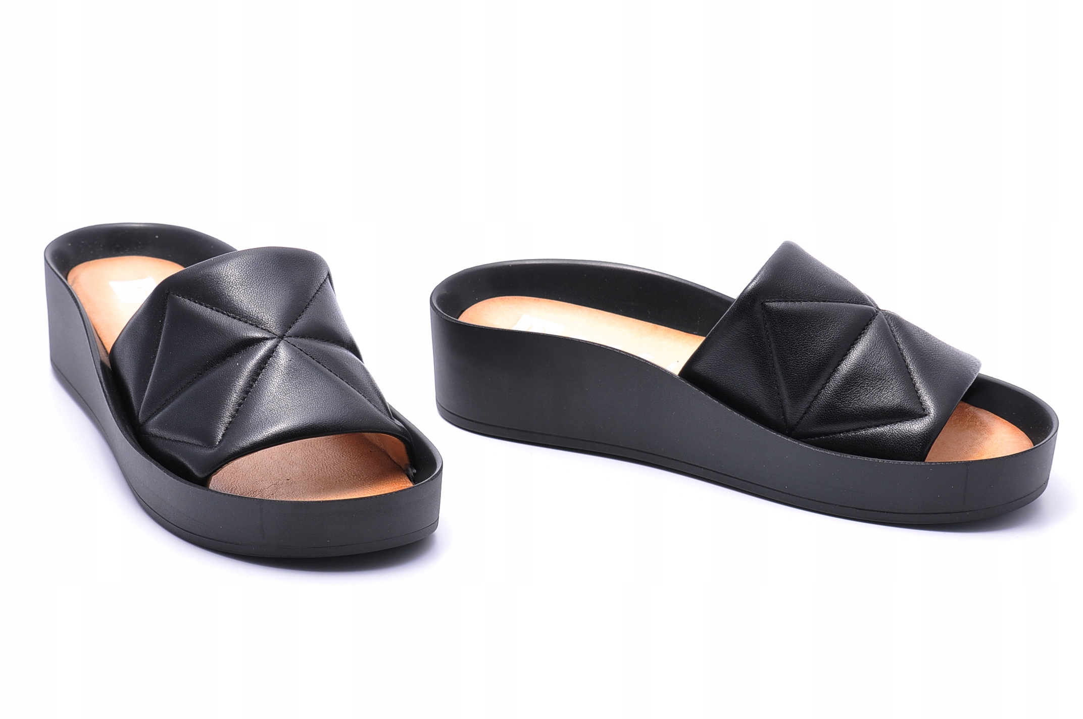 Klapki NESSI 22218 Czarne 3 Rozmiar 39 Rozmiar 39