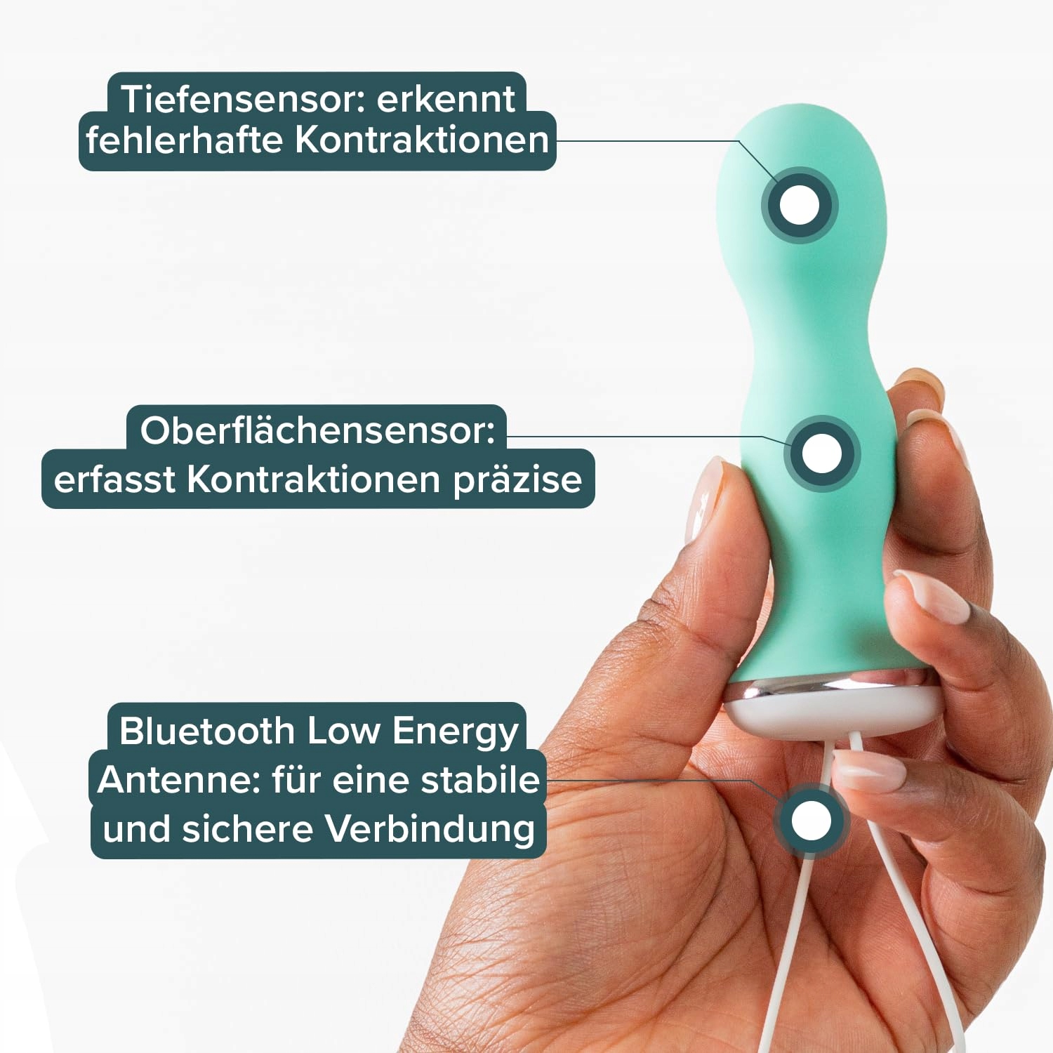 PERIFIT Care Trener Mięśni Kegla Dla Kobiet Z Aplikacją Biofeedback — miniatura 3