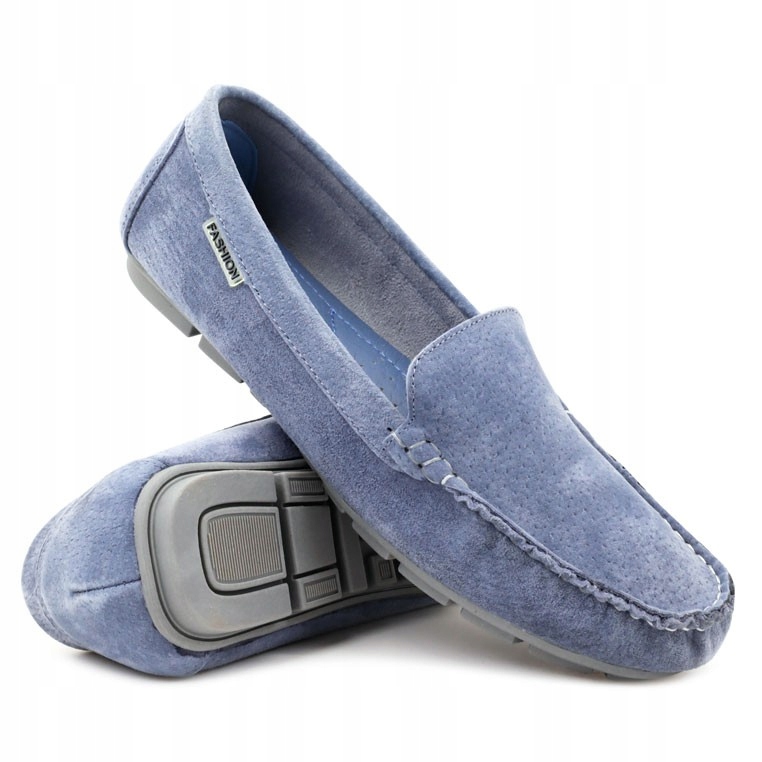 

Mokasyny damskie półbuty wsuwane zamszowe wygodne