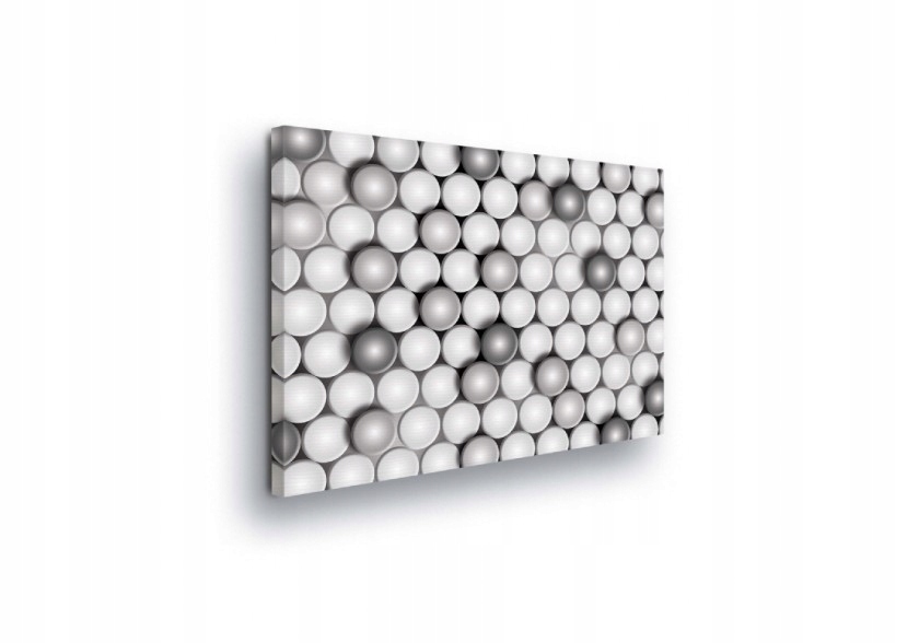 Obraz 100x75 Abstrakce geometrický vzor sféry monochromatický šedý