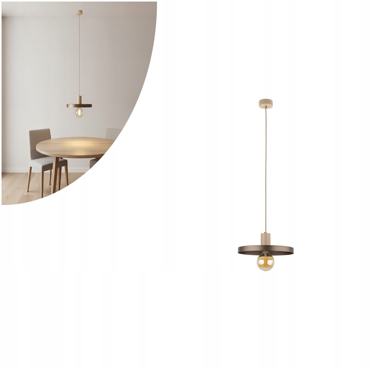 Závěsná lampa Sila Sabia Brown 30 10757 Tk Lighting