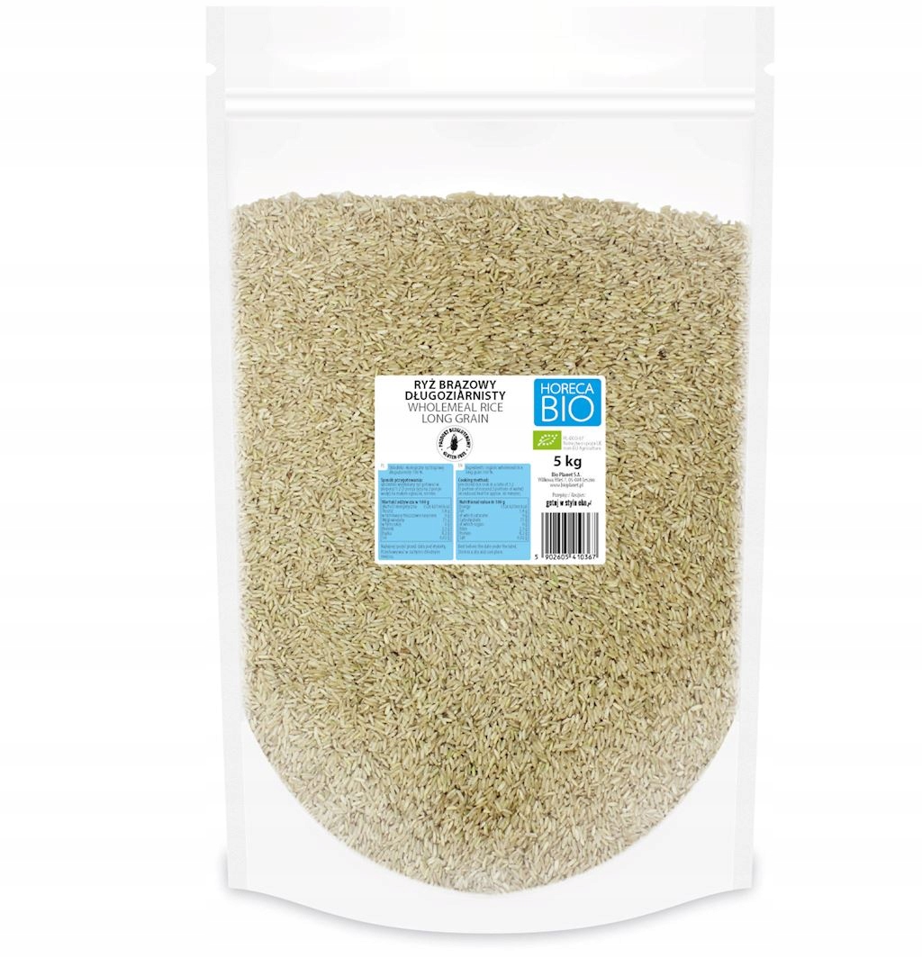 Hnědá Dlouhozrnná Bezlepková Rýže Bio 5 kg Horeca (bio Planet)