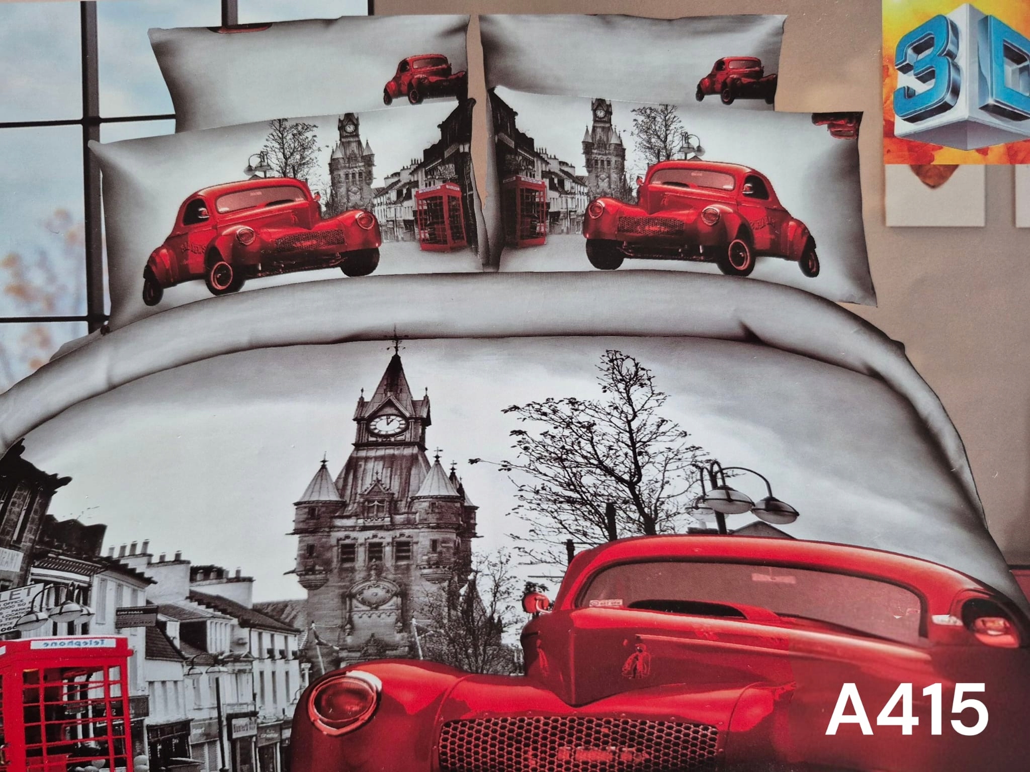 Komplet 3D Obyvateľov 200X220 100 % Bavlna 6-DIELNA Obojstranná Premium