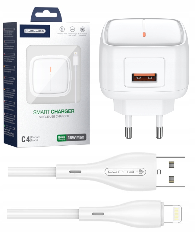 

Jellico Szybka Ładowarka 18W Usb 3.0 Lightning