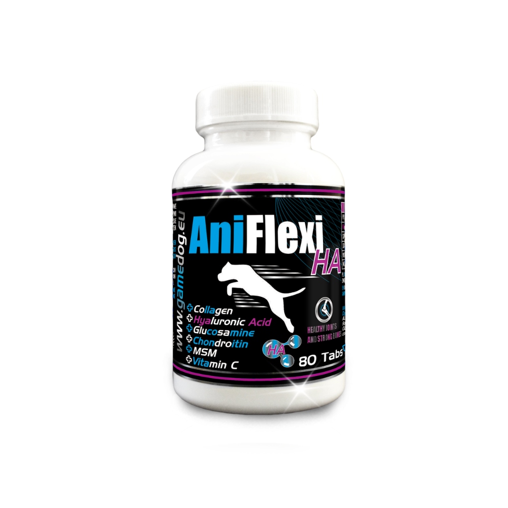 Game Dog AniFlexi Ha 80 szt. tabletki na stawy dla psa, kwas hialuronowy