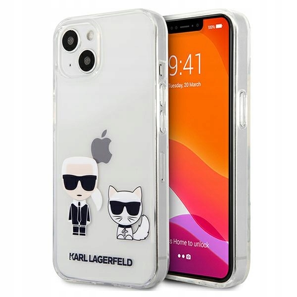 Etui Karl Lagerfeld Transparent Karl Choupette na iPhone 13 mini Karl