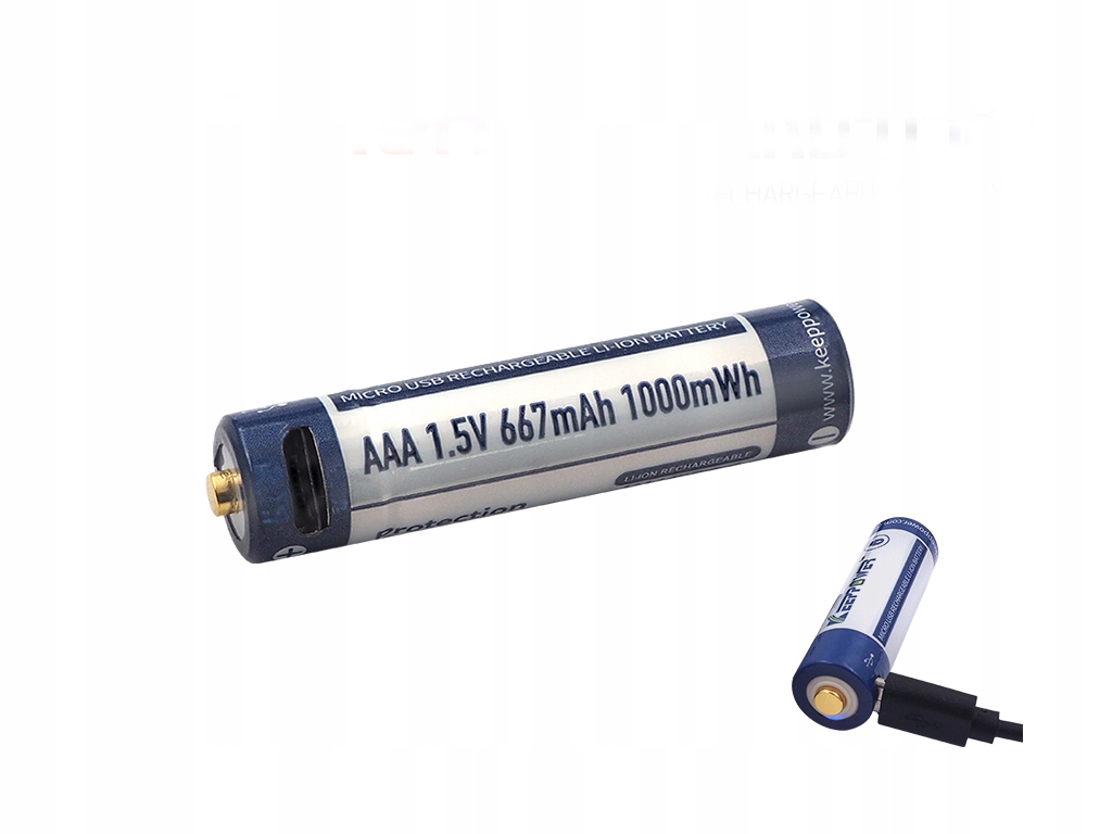 

Akumulator Keeppower Aaa 1,5V Li-ion z micro Usb